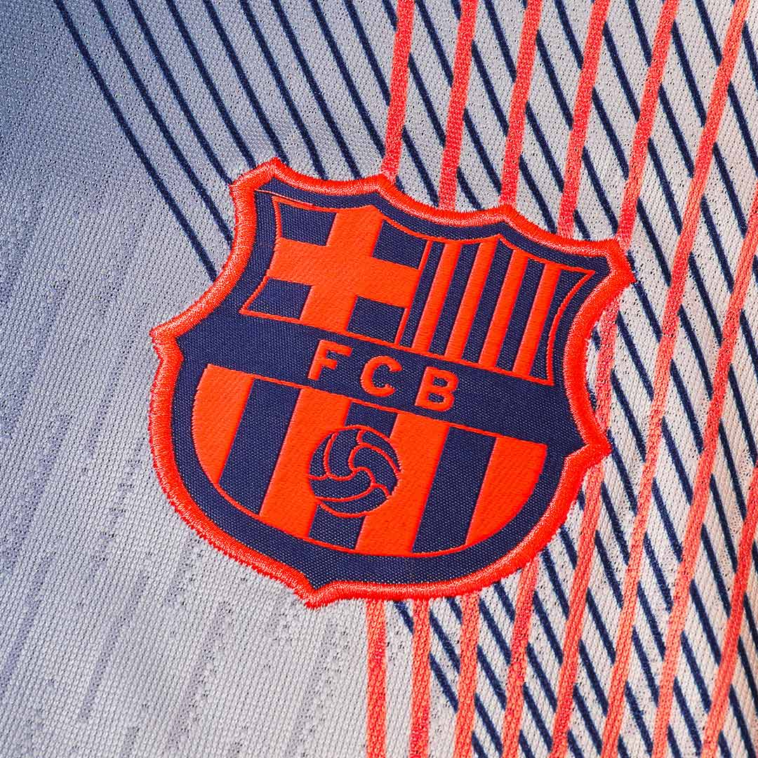 Barcelona 1/4 Zip Tracksuit 2025/26 Barn Svart&Orange