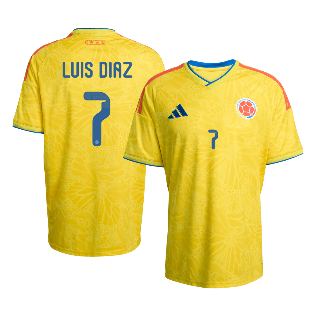 LUIS DíAZ #7 Colombia hjemmefotballdrakt VM 2026