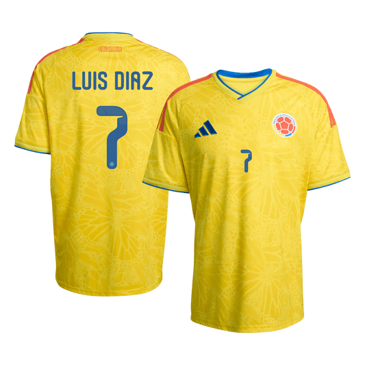 LUIS DíAZ #7 Colombia hjemmefotballdrakt VM 2026