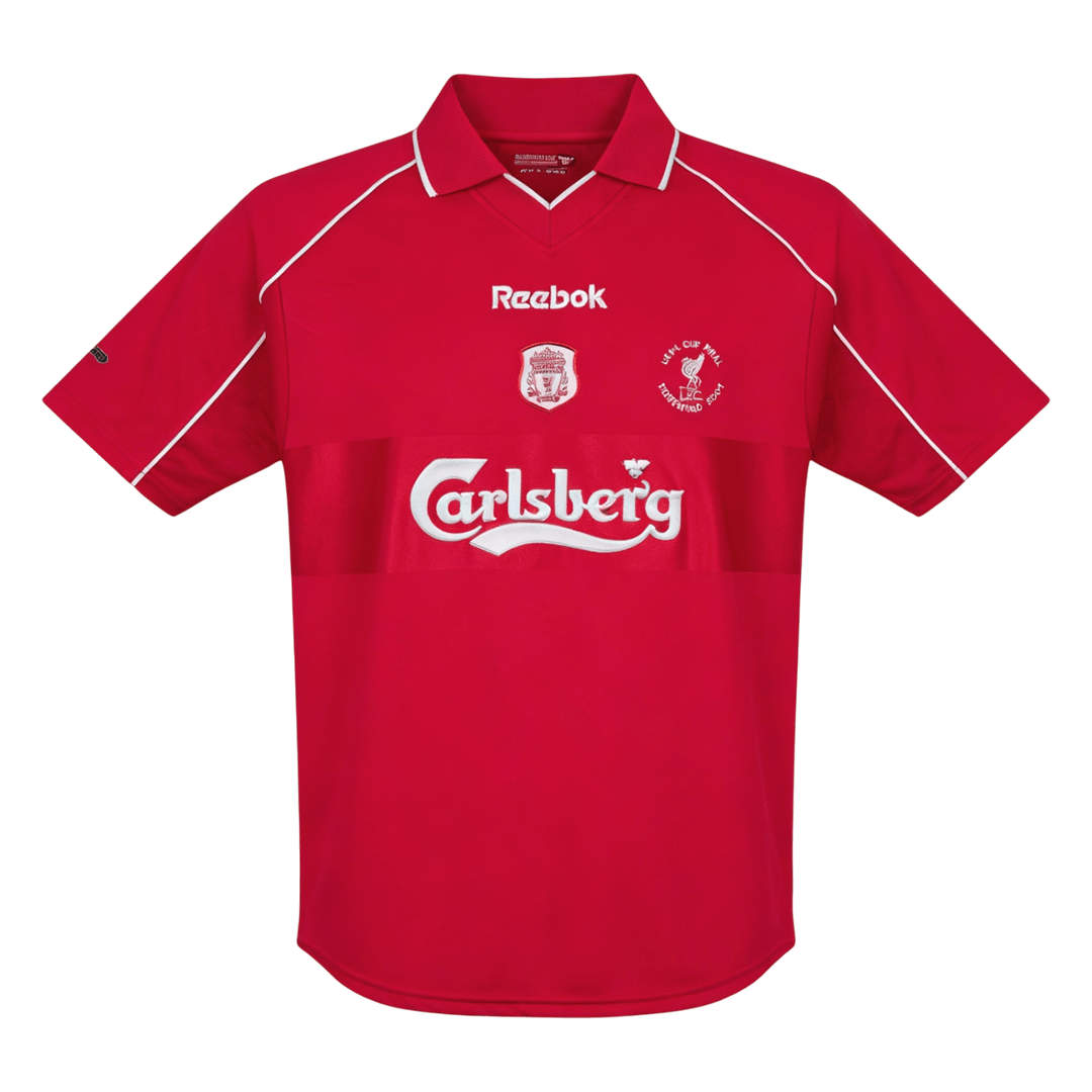 Retro fotballdrakt Liverpool Hjemme 2000/01