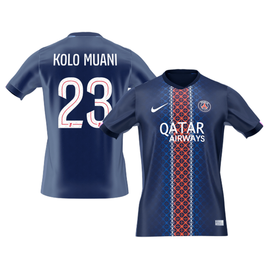 KOLO MUANI #23 PSG hjemmefotballdrakt 2025/26