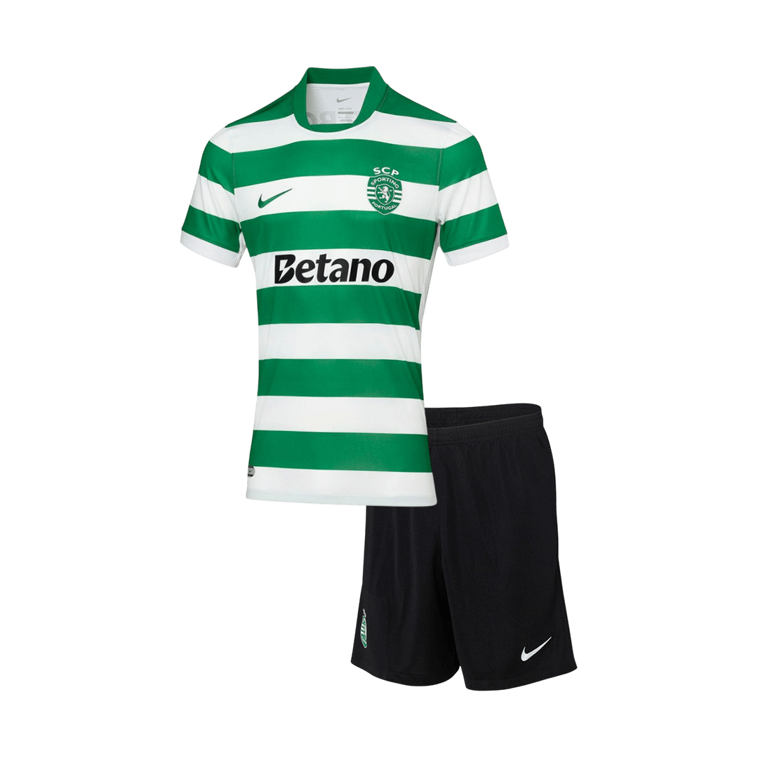 Sporting CP Home Kids Fotballdrakter Kit 2025/26