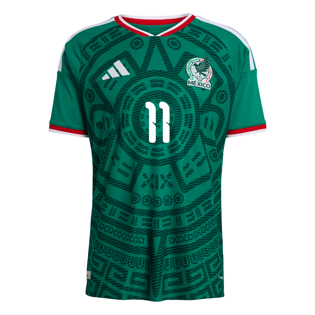 S.GIMENEZ #11 Mexico Hjemmespillerversjon Jersey World Cup 2026