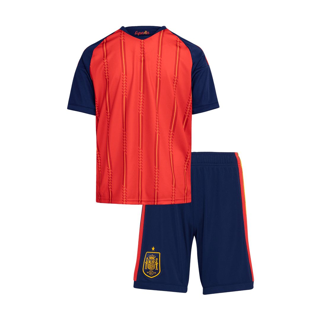 Spania hjemme-VM fotballdrakter for barn 2026