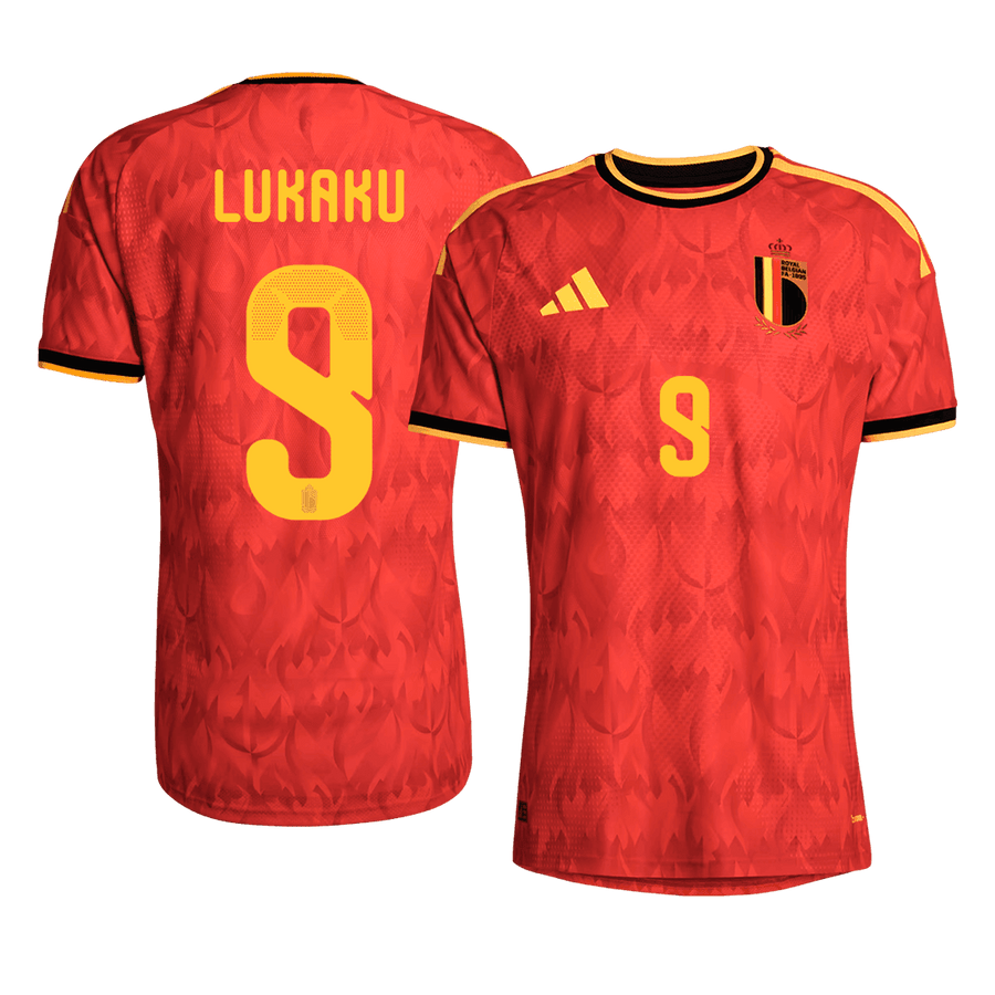 LUKAKU #9 Belgia Hjemmespillerversjon Jersey World Cup 2026