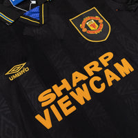 Retro jalkapallopaita Manchester United pitkähihainen vieras 1993/94