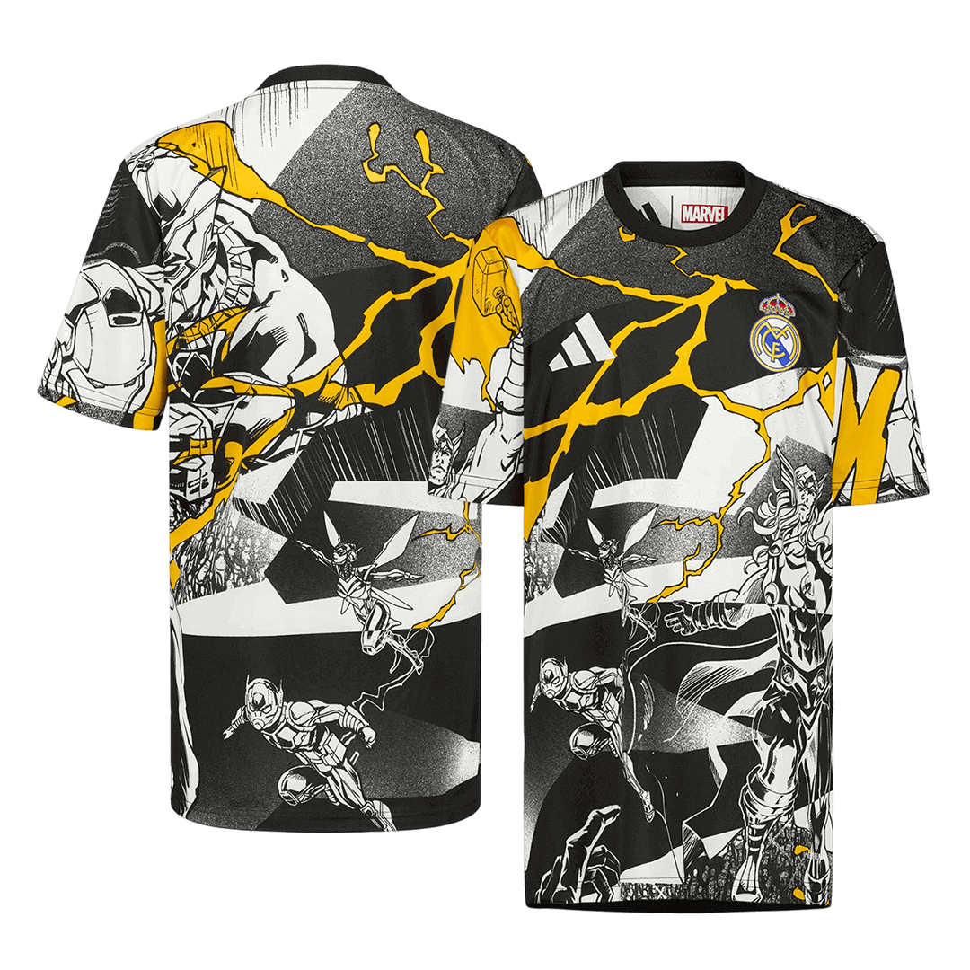 Real Madrid X Marvel-trøye 2025/26 Black&White