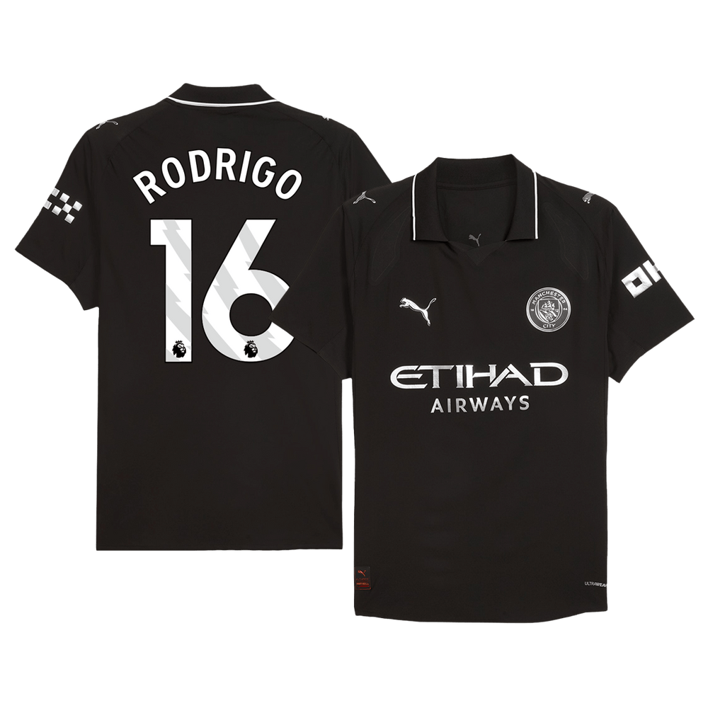 RODRIGO #16 Manchester City Bortespillerversjon Trøye 2025/26