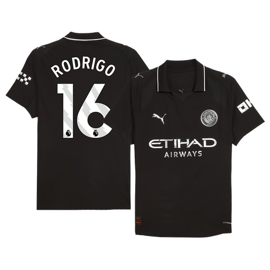RODRIGO #16 Manchester City Bortespillerversjon Trøye 2025/26