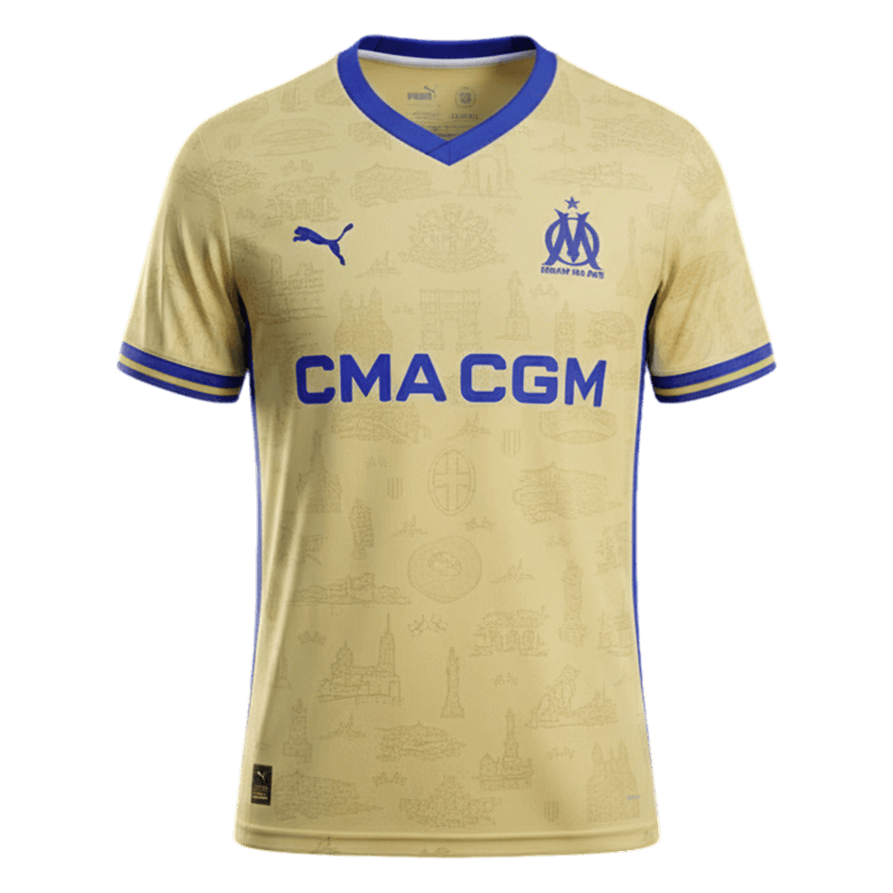 Marseille Fotballdrakt for fjerde borte 2025/26