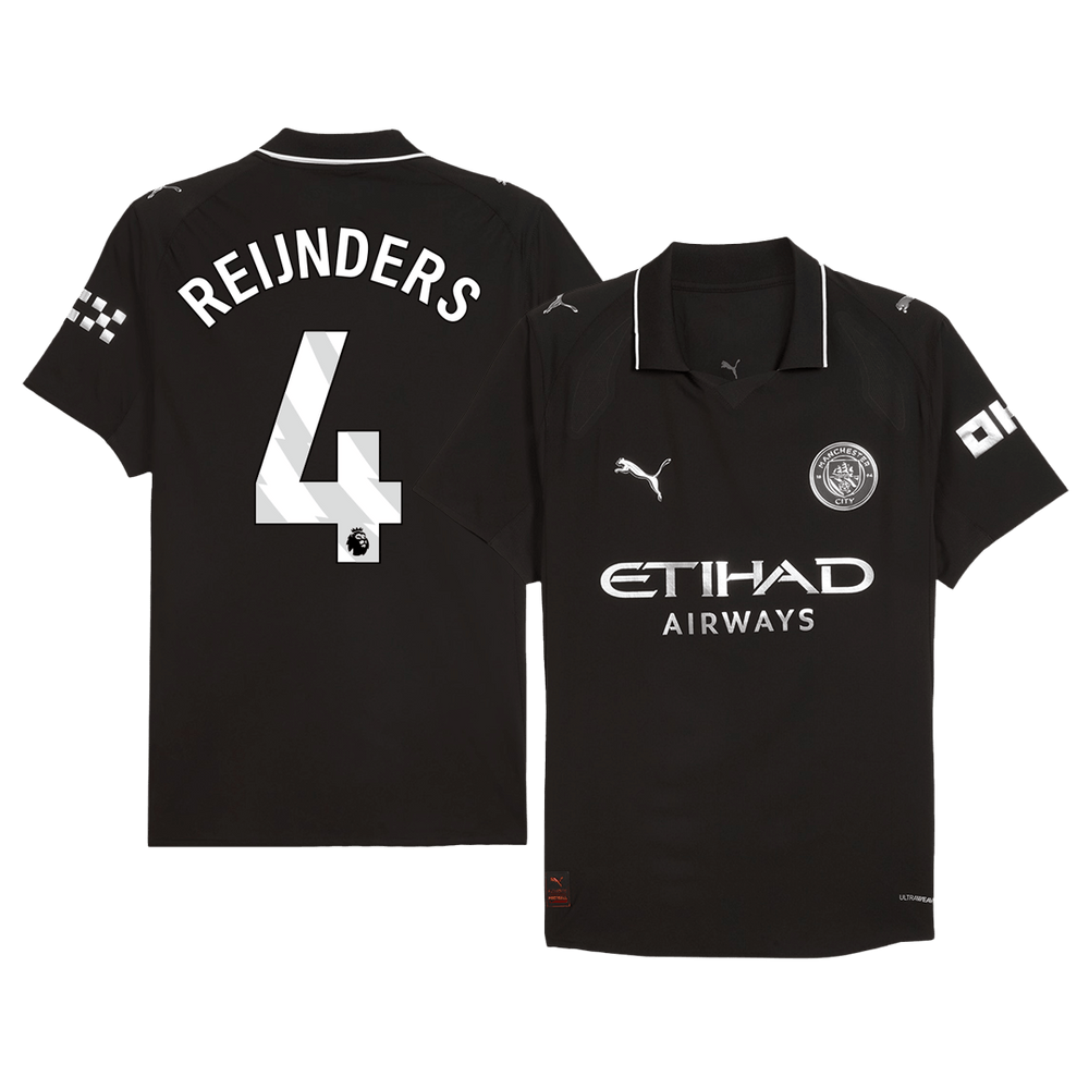REIJNDERS #4 Manchester City Autentisk fotballdrakt 2025/26