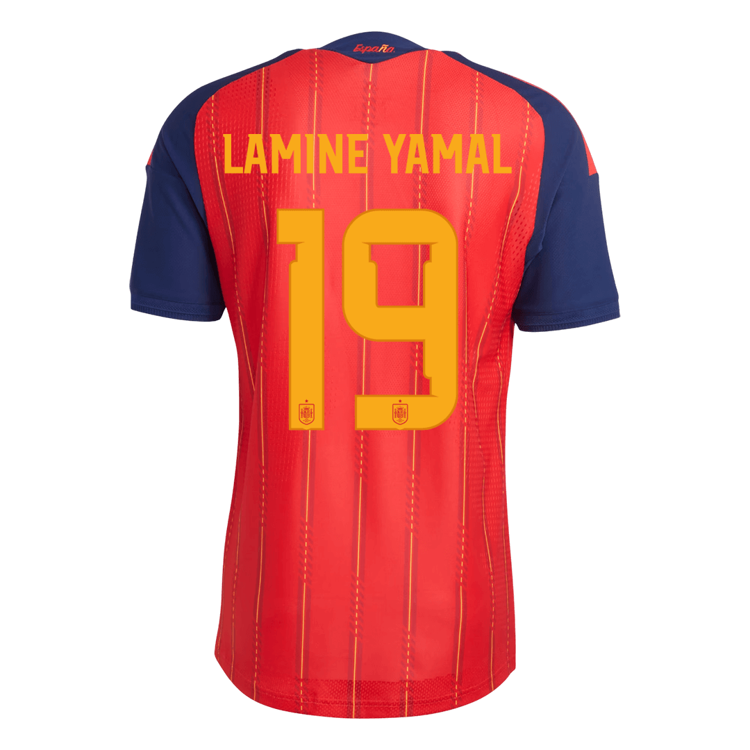 LAMINE YAMAL #19 Spania Hjemmespillerversjon Jersey World Cup 2026