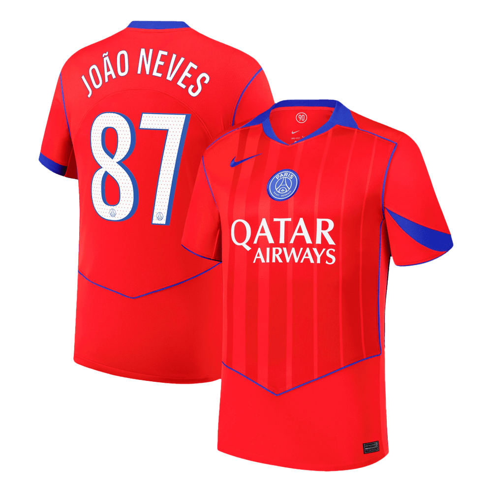 JO?O NEVES #87 PSG Kolmas vierasottelu jalkapallopaita 2025/26