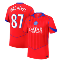 JO?O NEVES #87 PSG Kolmas vierasottelu jalkapallopaita 2025/26
