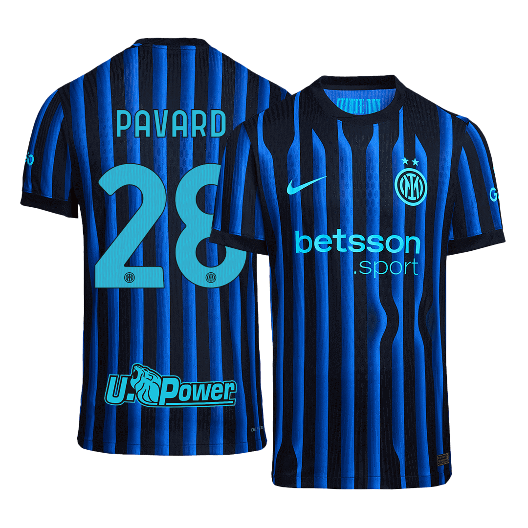 PAVARD #28 Inter Milan Autentisk hjemmefotballdrakt 2025/26