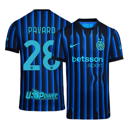 PAVARD #28 Inter Milan Autentisk hjemmefotballdrakt 2025/26