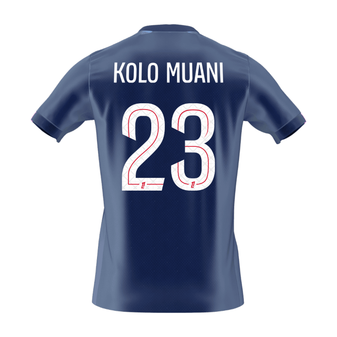 KOLO MUANI #23 PSG hjemmefotballdrakt 2025/26