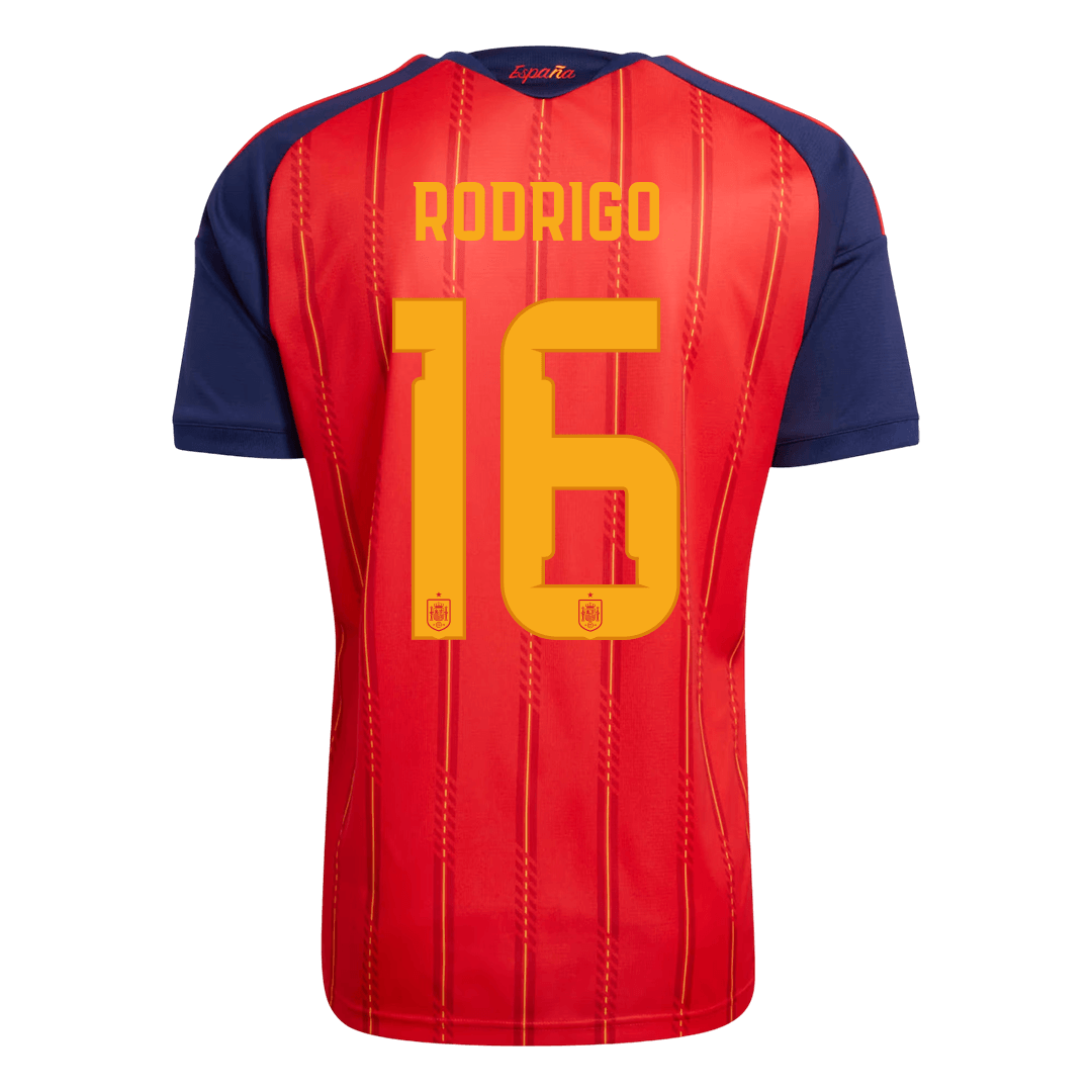 RODRIGO #16 Spania hjemmefotballdrakt 2026