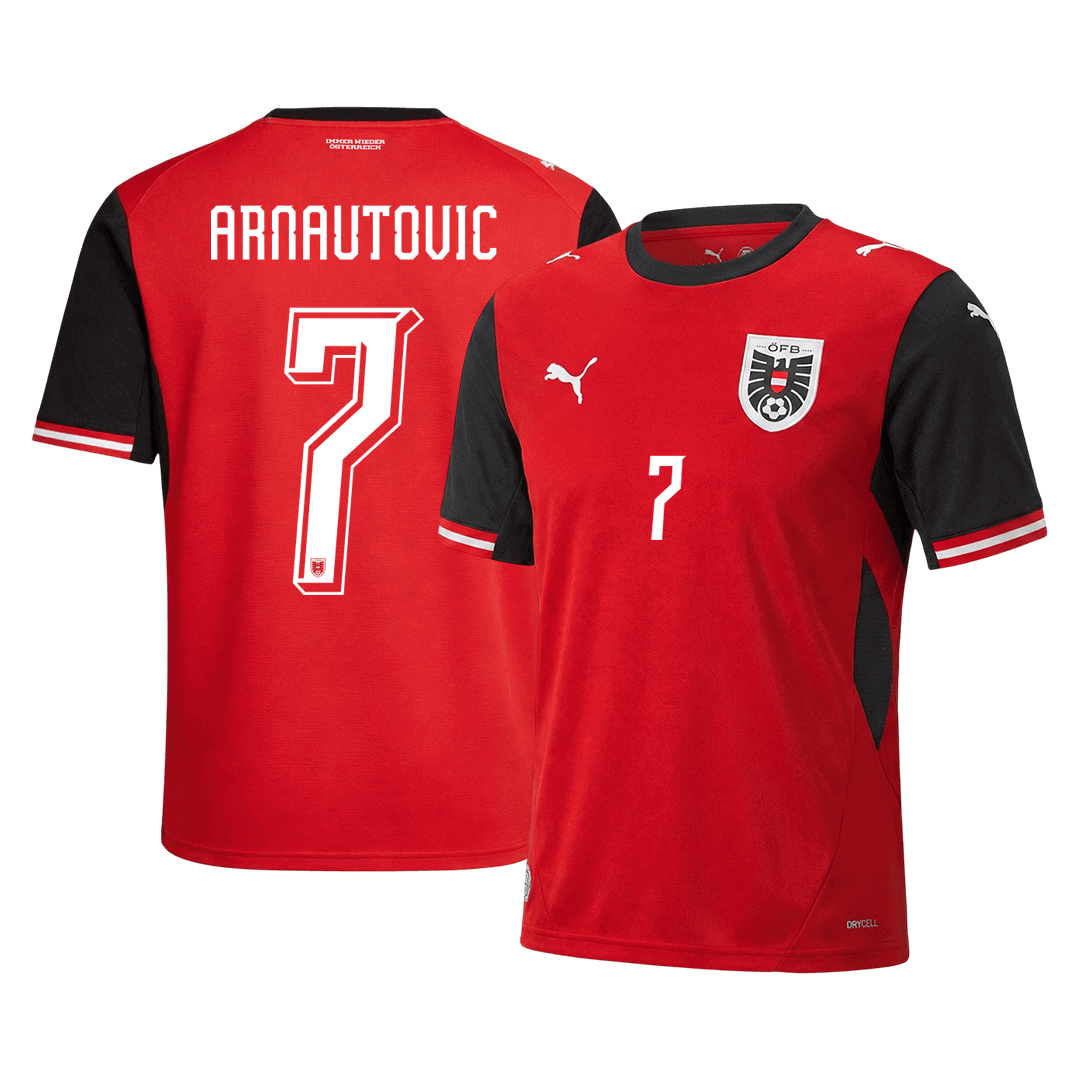 ARNAUTOVIC#7 Østerrike Hjemmefotballdrakt VM 2026 Rød