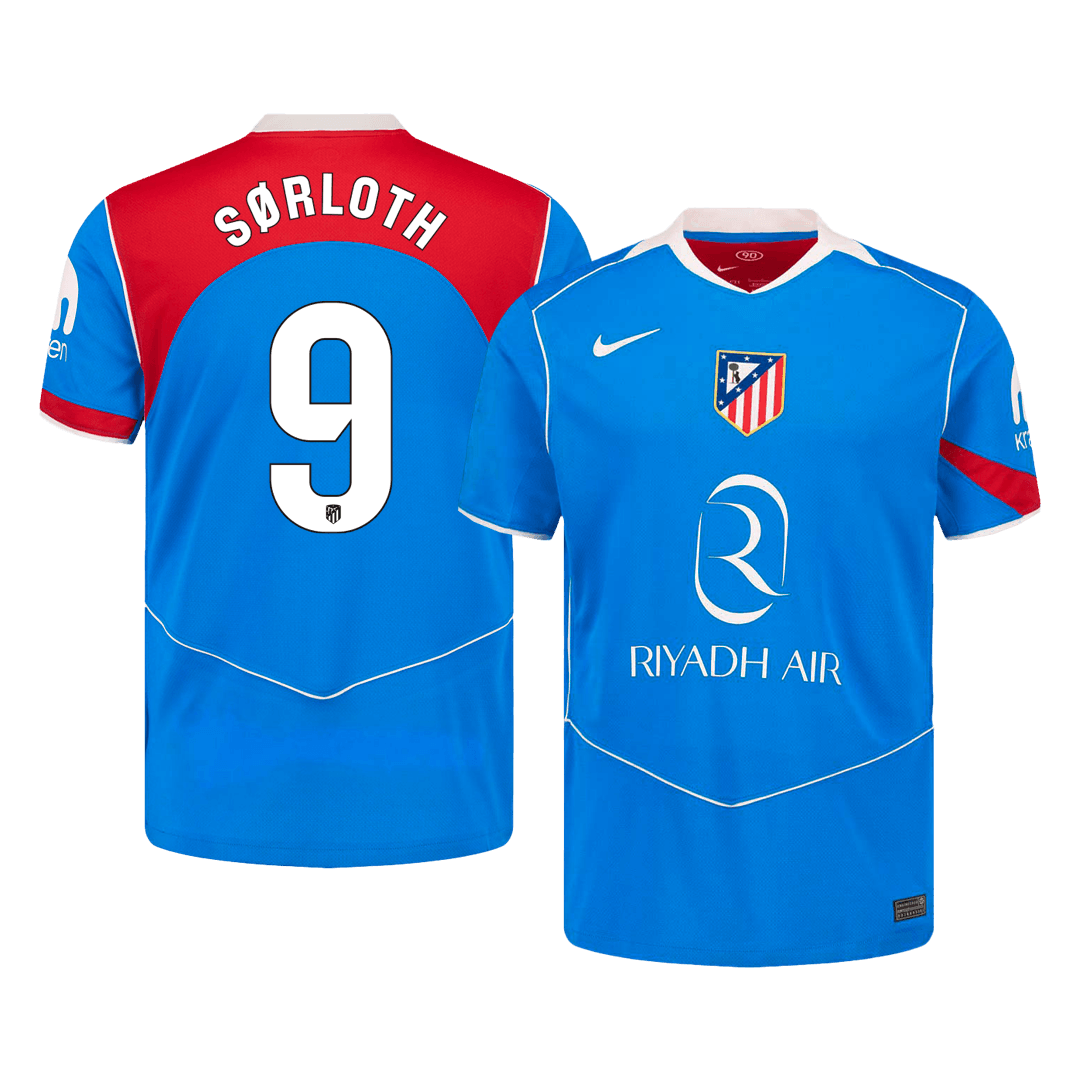 S?RLOT #9 Atletico Madrid Tredje Borte-fotballdrakt 2025/26