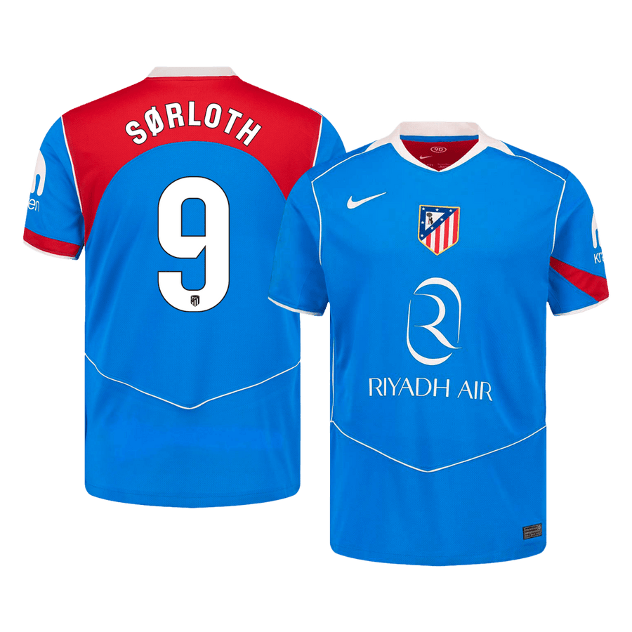 S?RLOT #9 Atletico Madrid Tredje Borte-fotballdrakt 2025/26