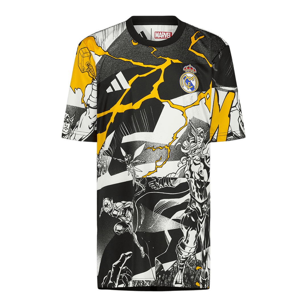 Real Madrid X Marvel-trøye 2025/26 Black&White