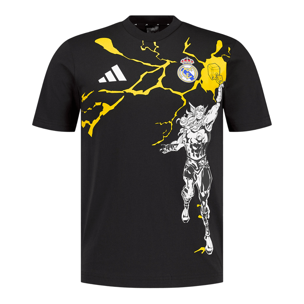 Real Madrid X Marvel -jalkapallopaita 2025/26 musta
