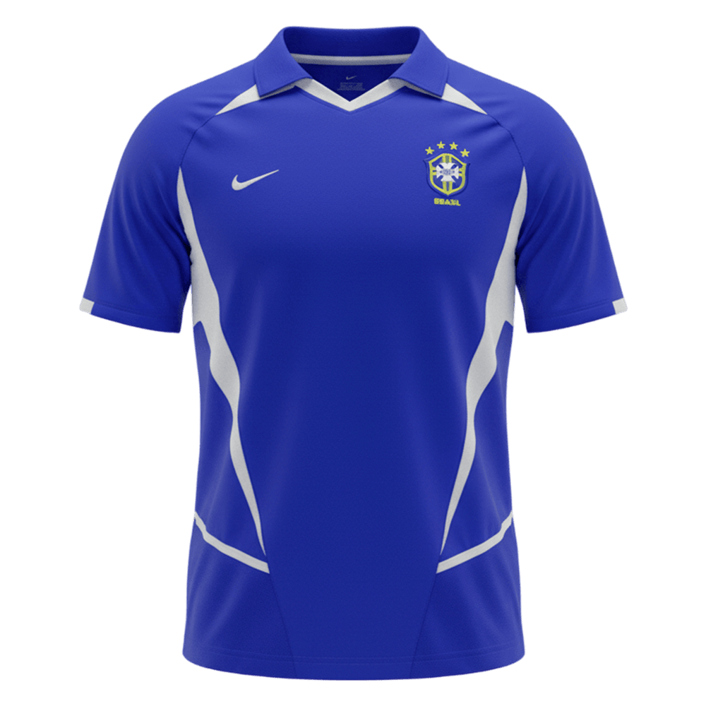 Retro fotballdrakt Brasil borte 2002