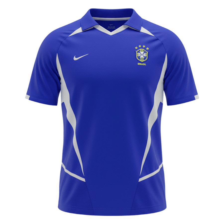 Retro fotballdrakt Brasil borte 2002