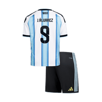 J. ALVAREZ #9 Argentina hjemme-VM fotballdrakter for barn 2026