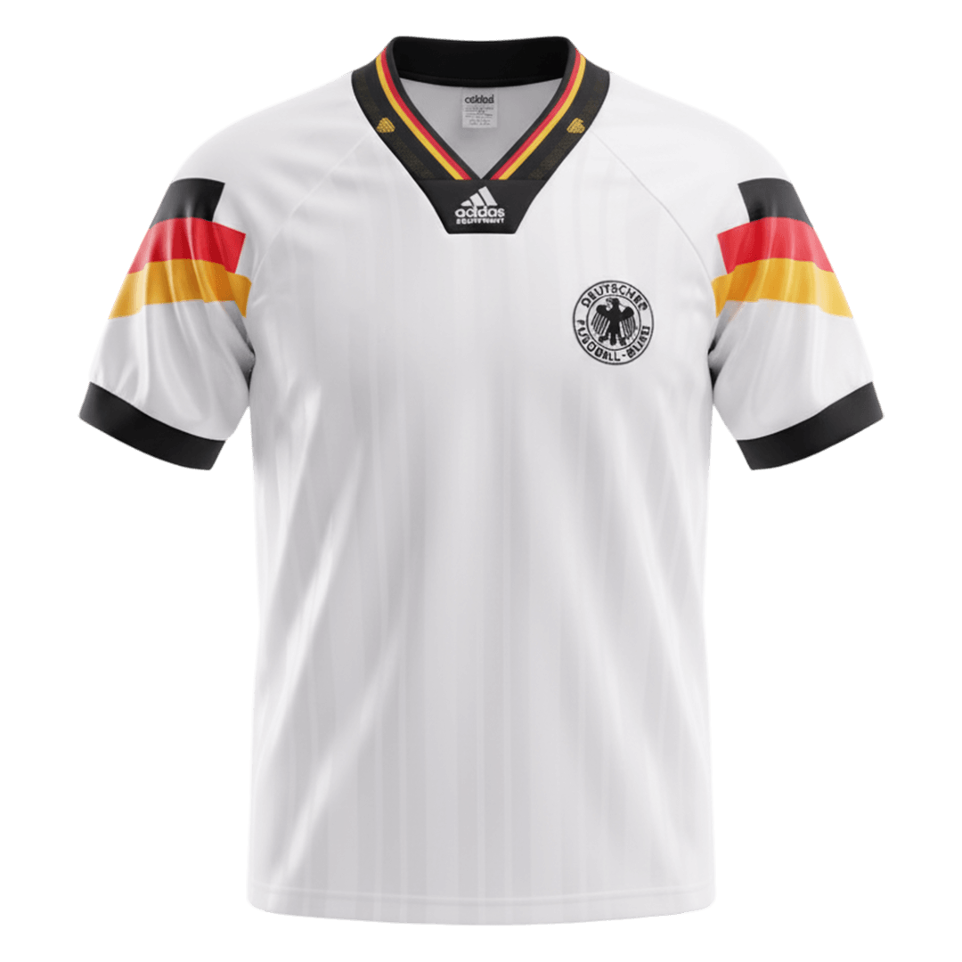Retro fotballdrakt Tyskland Hjem 1992