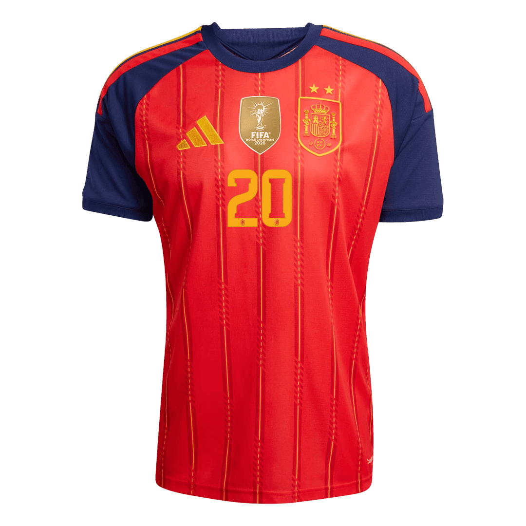 PEDRI #20 Spania hjemmefotballdrakt VM 2026