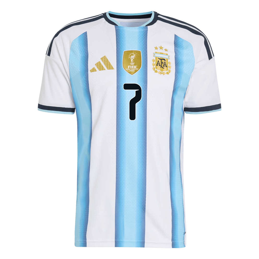DE PAUL #7 Argentina Hjemmespillerversjon Jersey World Cup 2026