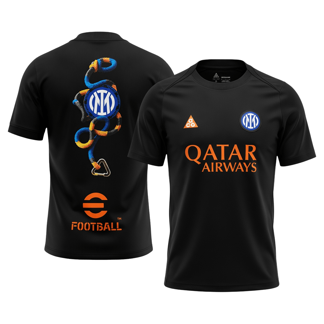 Inter Milan Fotballdrakt før kampen 2025/26 svart