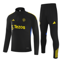Manchester United 1/4 vetoketjullinen verryttelypuku 2025/26 Musta