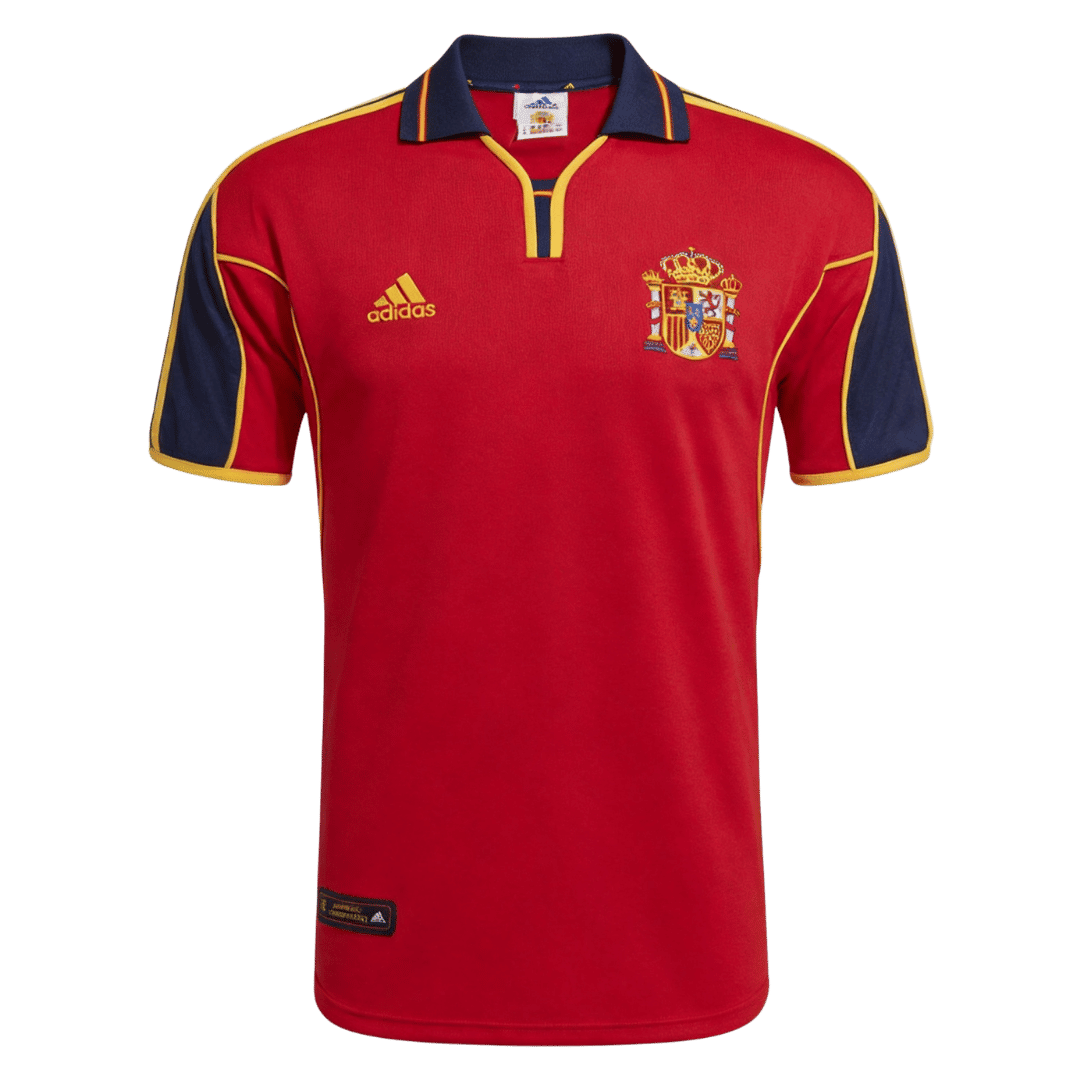 Retro Soccer Jersey Spain Home Euro Cup 2000