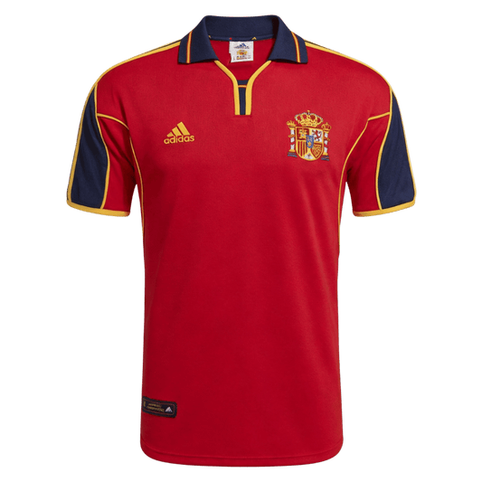 Retro Soccer Jersey Spain Home Euro Cup 2000