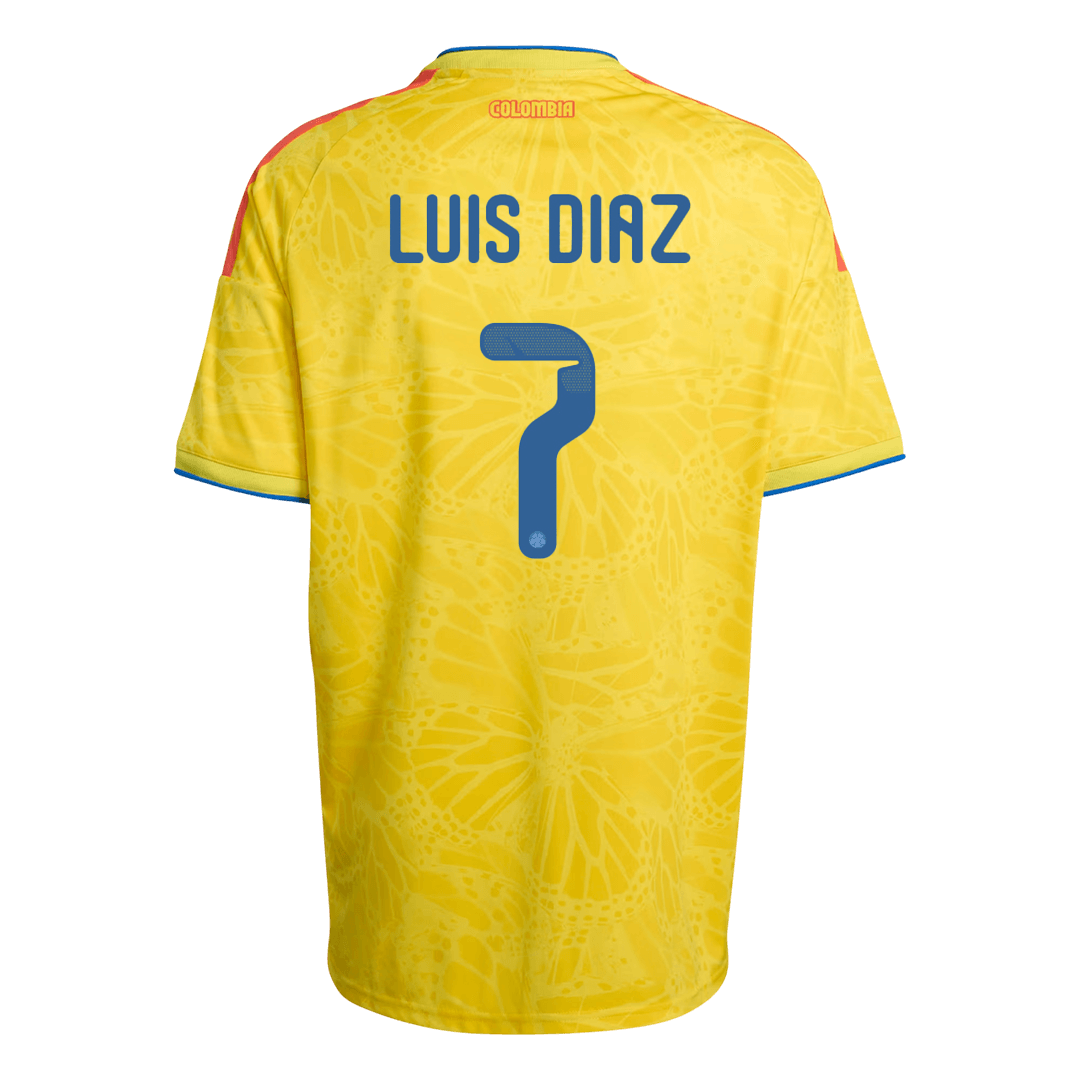 LUIS DíAZ #7 Colombia hjemmefotballdrakt VM 2026