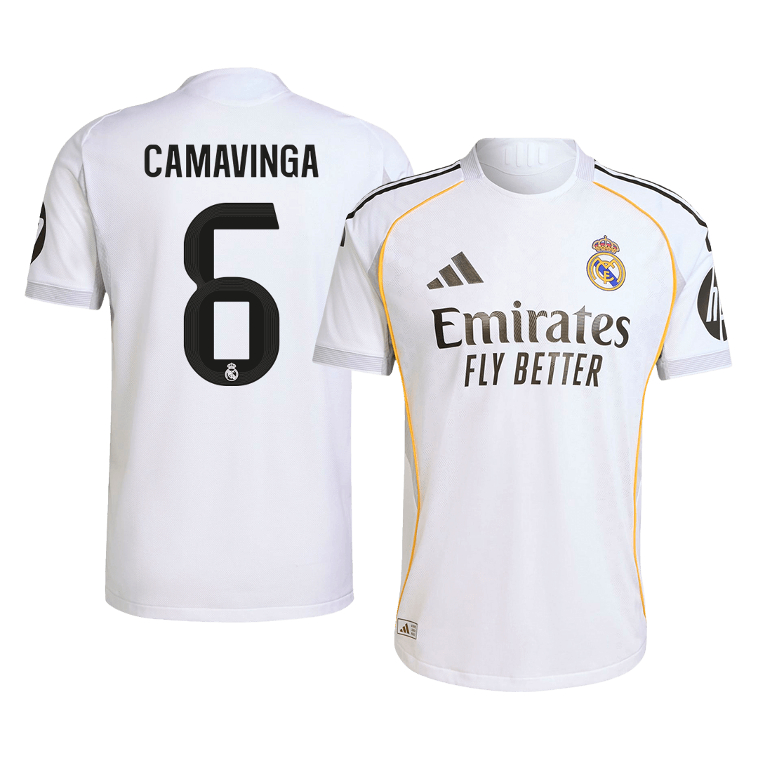 CAMAVINGA #6 Real Madrid Autentisk Hjemmefotballdrakt 2025/26