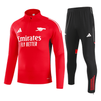 Arsenal 1/4 vetoketjullinen verryttelypuku 2025/26 Punainen