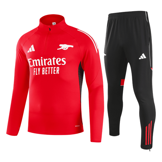 Arsenal 1/4 Zip Treningsdrakt 2025/26 Rød