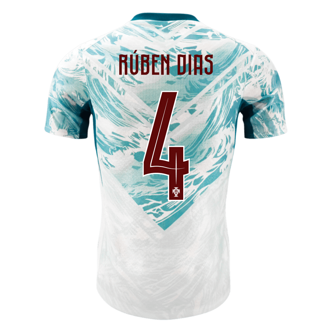 RúBEN DIAS #4 Portugal Bortespillerversjon Jersey World Cup 2026