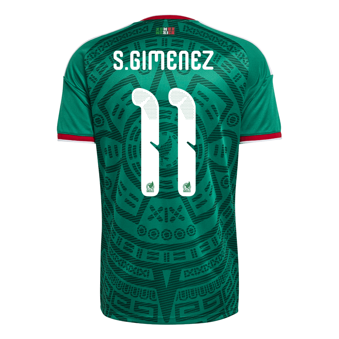 S.GIMENEZ #11 Mexico hjemmefotballdrakt World Cup 2026