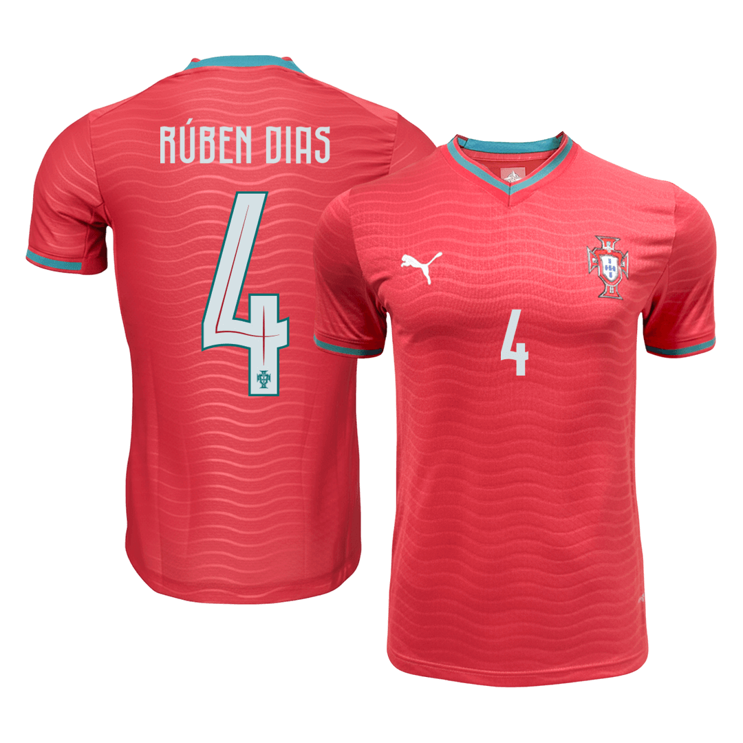RúBEN DIAS #4 Portugal Hjemmespillerversjon Jersey World Cup 2026