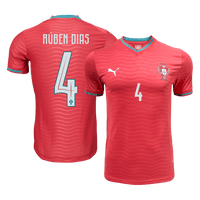 RúBEN DIAS#4 spillerversjon Portugal Hjemmefotballdrakt VM 2026 Rød