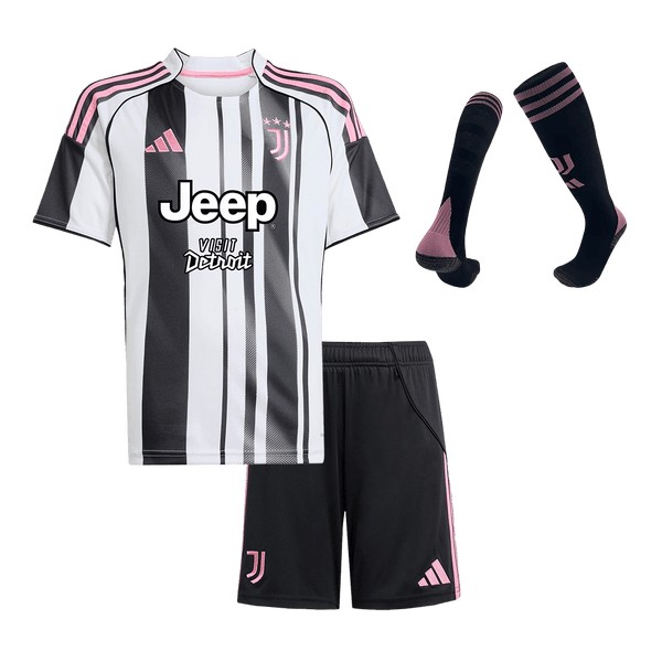 Juventus Home Kids fotballdrakter komplett sett 2025/26