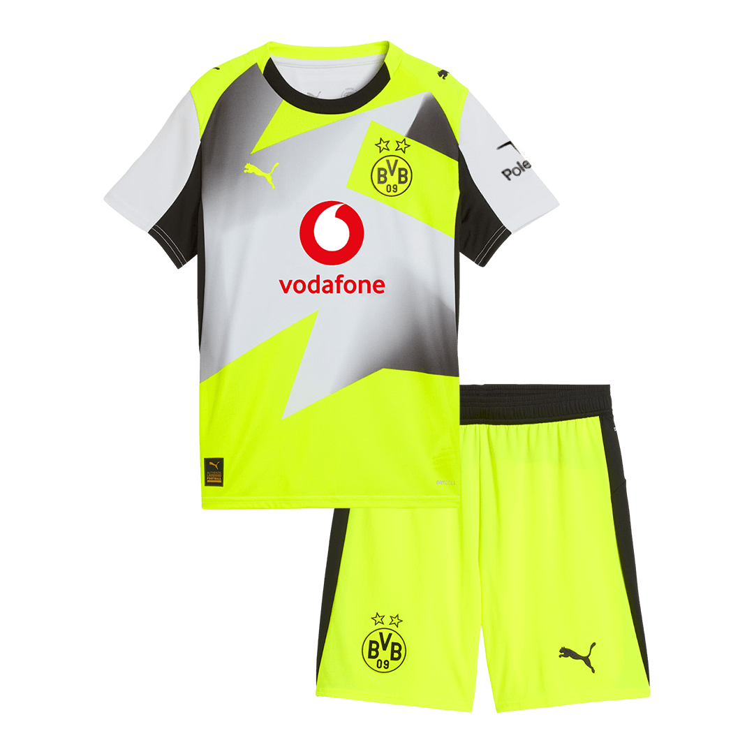 Borussia Dortmund Away Kids fotballdraktersett 2025/26