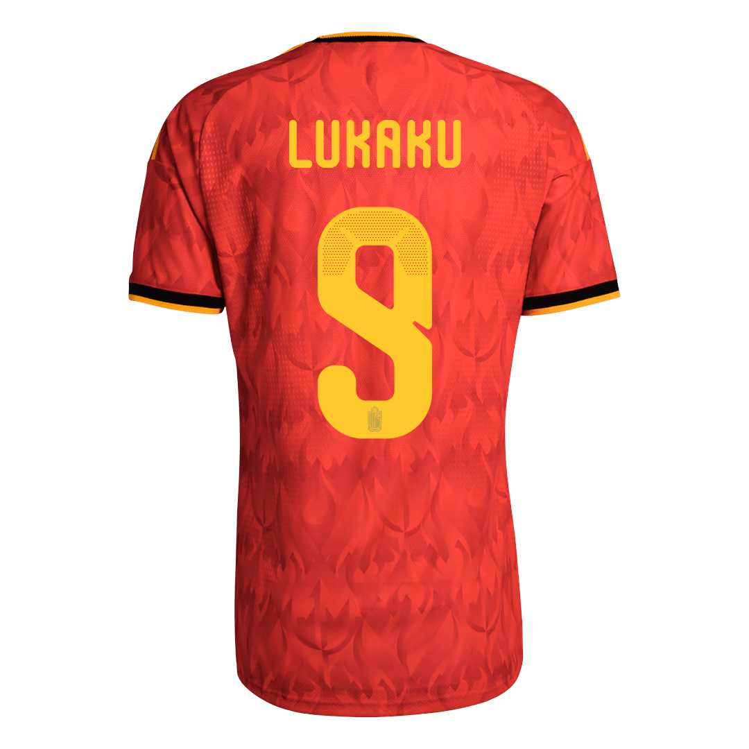 LUKAKU #9 Belgia Hjemmespillerversjon Jersey World Cup 2026