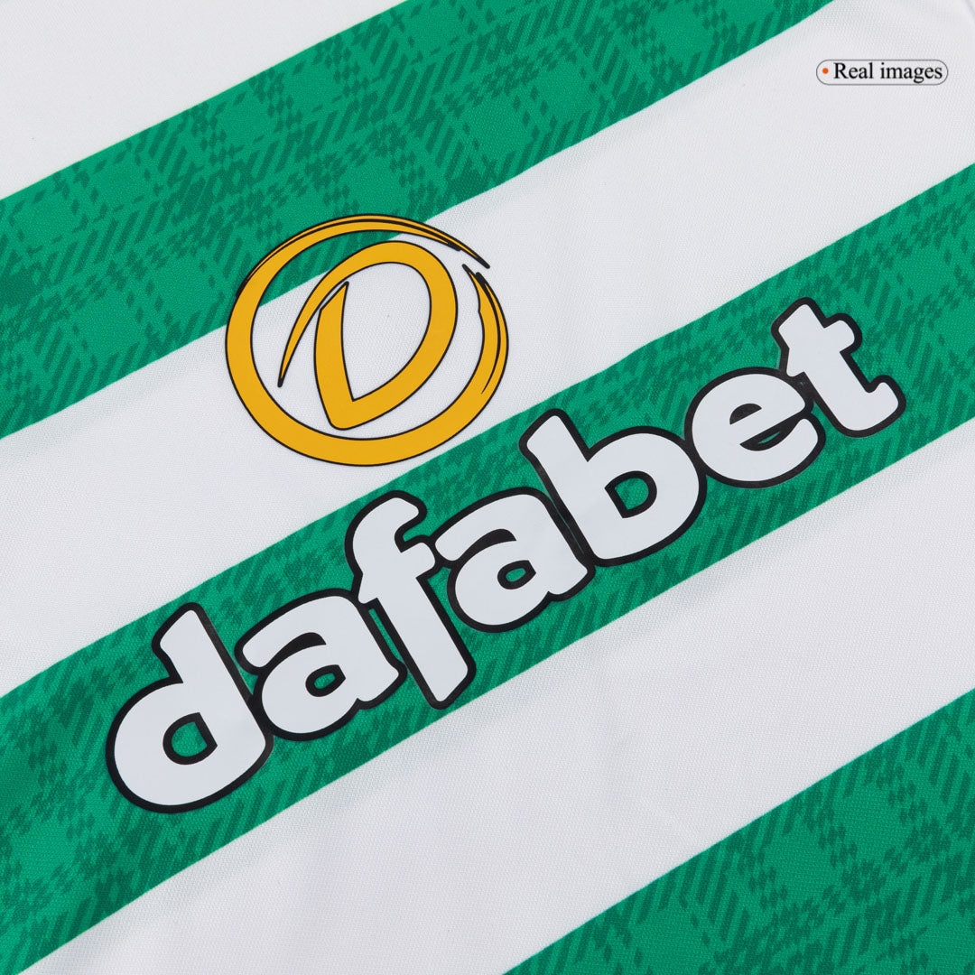 Celtic tilpassede hjemmefotballsett for barn 2025/26