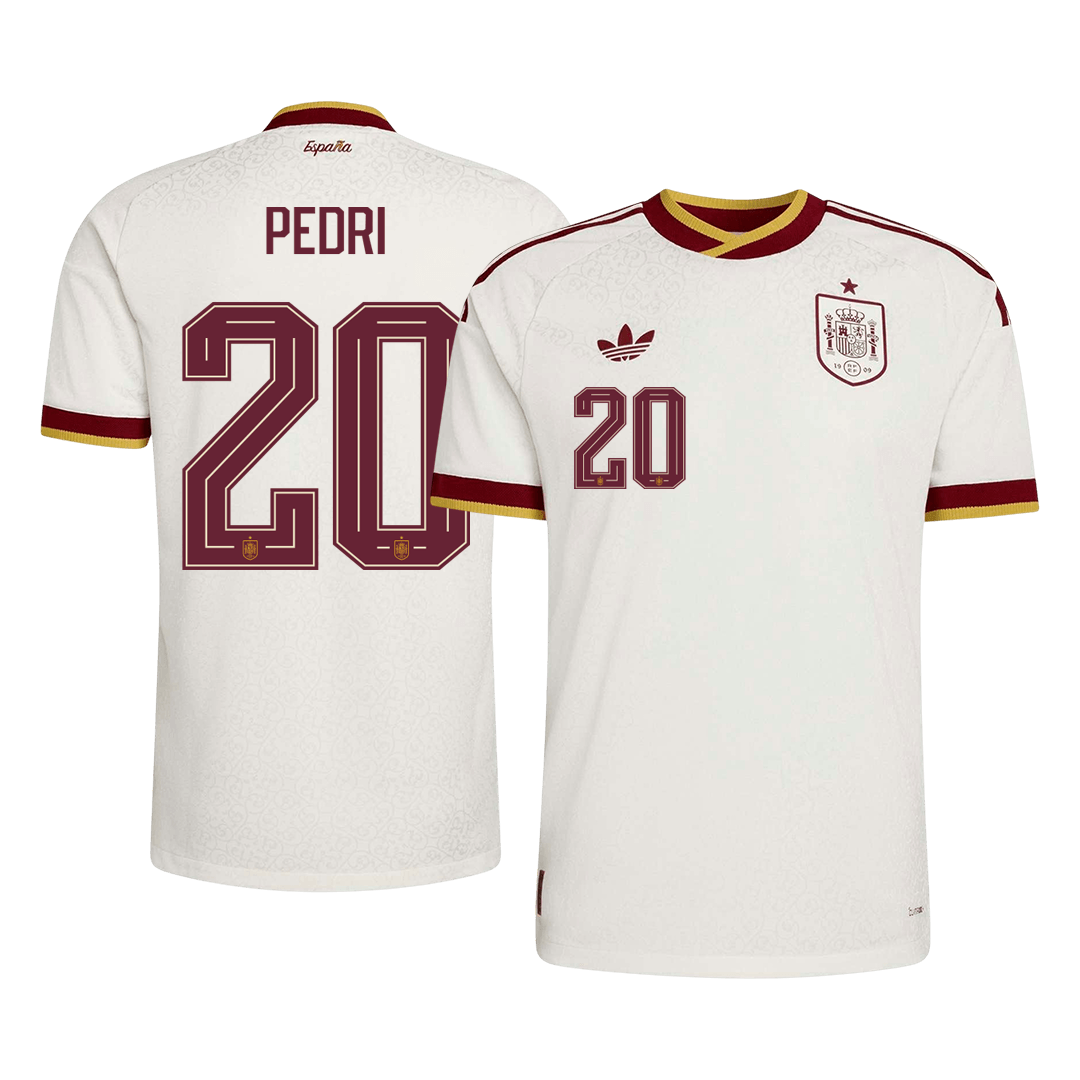 PEDRI #20 Spania Bortespillerversjon Jersey World Cup 2026